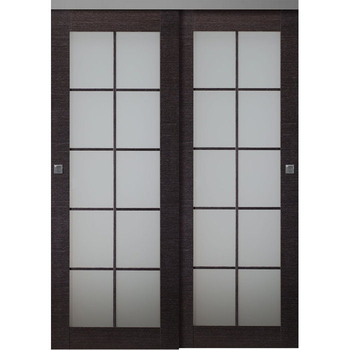 Belldinni 80'' Solid + Manufactured Wood Paneled Sliding Closet Doors Wayfair